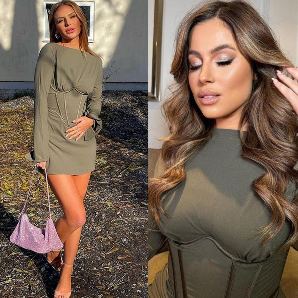 Dresses Color: Army Green