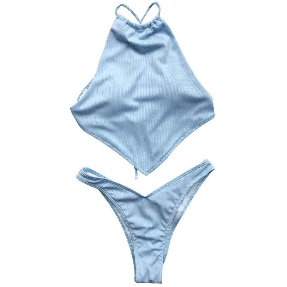 Swimwear Color: Light blue